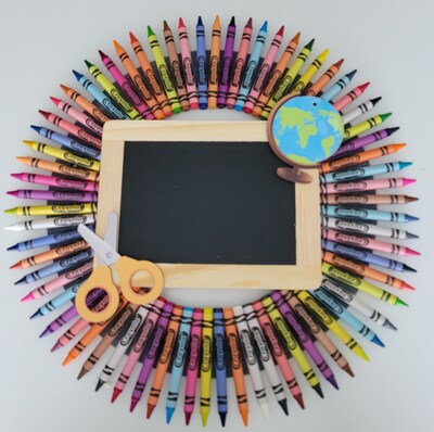 Crayon Wreath | Teacher Gift | Holiday Gift - image2